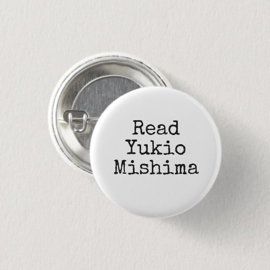 Lees Yukio Mishima Ronde Button 3,2 Cm (Voorkant /achterkant)
