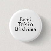 Lees Yukio Mishima Ronde Button 3,2 Cm (Voorkant)