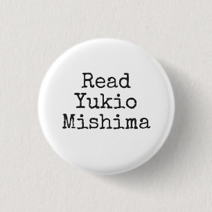 Lees Yukio Mishima Ronde Button 3,2 Cm