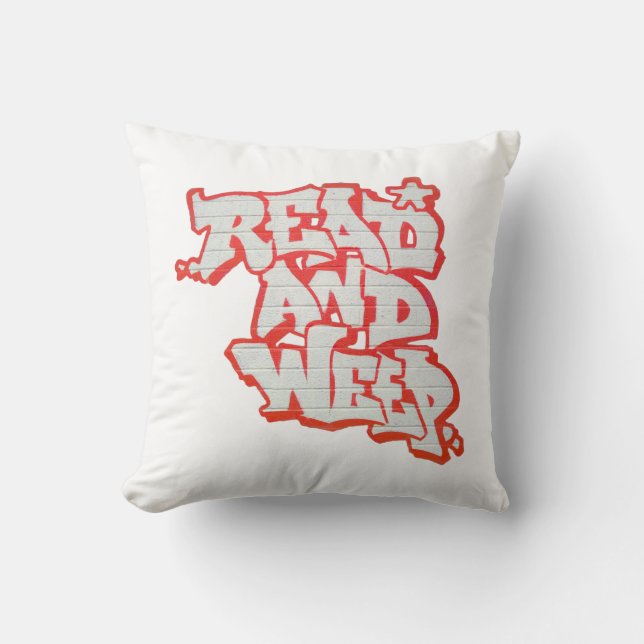 Lees ze en Weep. Kussen (Voorkant)