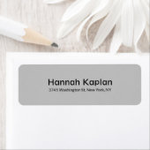 Leesbaar Grijs Modern Gewoon Minimalistisch Profes Etiket (Insitu)