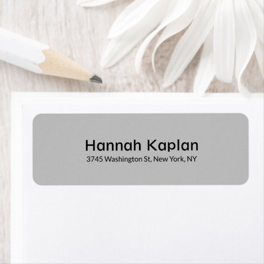 Leesbaar Grijs Modern Gewoon Minimalistisch Profes Etiket (Insitu)