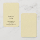 Leesbaar trendy plain eenvoudige minimalistisch ge visitekaartje (Voorkant / Achterkant)