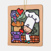  leesbakker voor het bakken van de Oven Square Keramisch Ornament (Links)