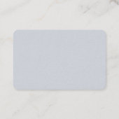 Leesbare trendy vlakte eenvoudig minimalistisch bl visitekaartje (Achterkant)