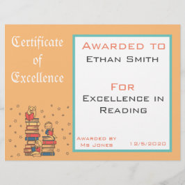 Leesbekroonde certificaten Leerbenodigdheden