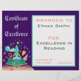 Leesbekroonde certificaten Leerbenodigdheden