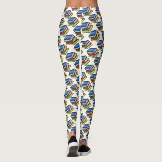 Leesbibliotheek boekenstack Librarian Bibliophile Leggings (Achterkant)