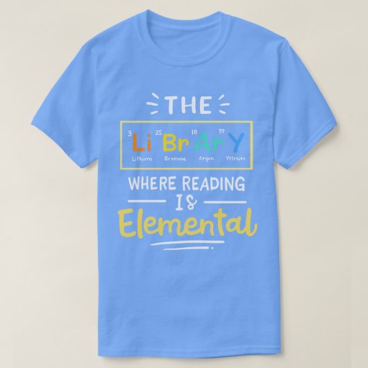 Leesbibliotheek Librarian T-shirt (Design voorkant)