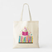 Leesbibliotheek Unicorn lezen Boeken Lover Reader Tote Bag (Achterkant)