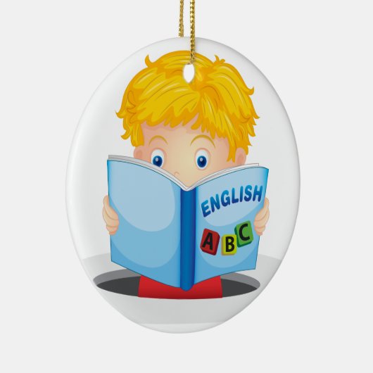 leesboek keramisch ornament (Rechts)