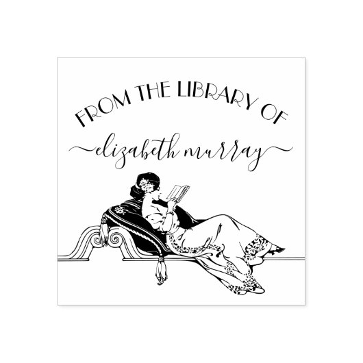  leesboek rubberstempel (Afrduk)