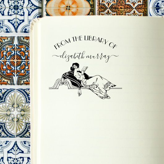 leesboek rubberstempel