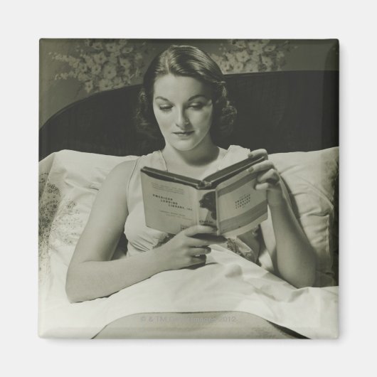 Leesboek vrouw magneet (Voorkant)