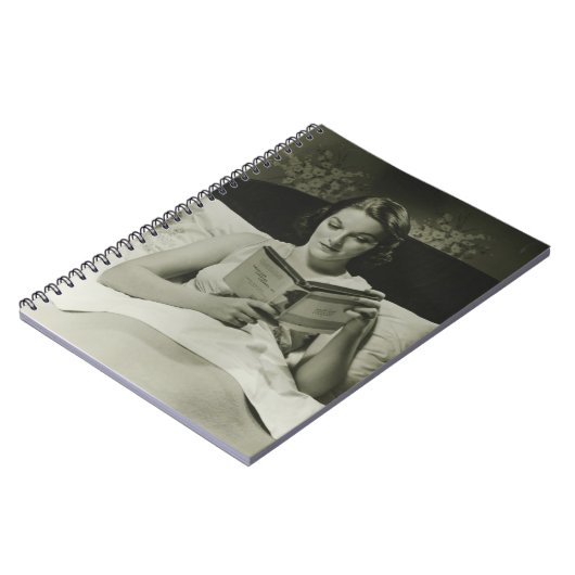 Leesboek vrouw notitieboek (Linkerzijde)