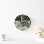 Leesboek vrouw ronde klok (Huis)