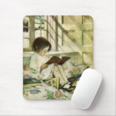 Leesboeken in Winter Mousepad Muismat (Met muis)