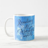 Leesboeken Librarian Blue Typography Quote Koffiemok (Links)