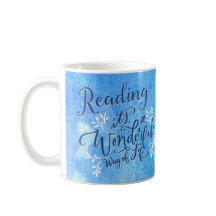 Leesboeken Librarian Blue Typography Quote