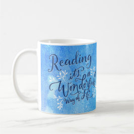 Leesboeken Librarian Blue Typography Quote Koffiemok