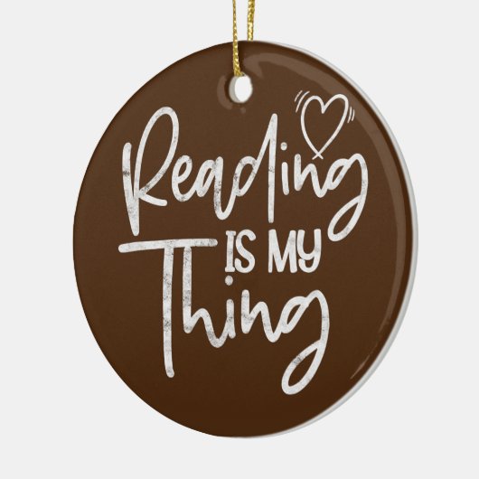 Leesboeklezer Koekworm Librarian Teacher Keramisch Ornament (Links)