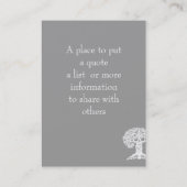 Leesboom Regelmatig Visitekaartje Chubbie (Achterkant)