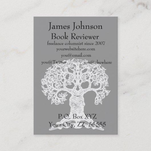 Leesboom Regelmatig Visitekaartje Chubbie (Voorkant)