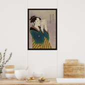 Leesbrief voor Japanse vrouw Poster (Keuken)