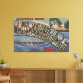 Leesburg, Florida - Grote letterscènes Canvas Afdruk (Insitu (Woonkamer))