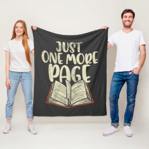 Leesclub nog maar één pagina fleece deken