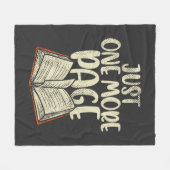 Leesclub nog maar één pagina fleece deken (Voorkant (Horizontaal))