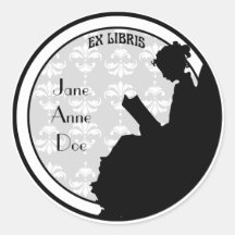  leesdame Gepersonaliseerd boekplaat