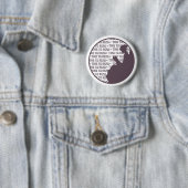  leesdame-knop voor boekliefhebbers ronde button 5,7 cm (In situ)