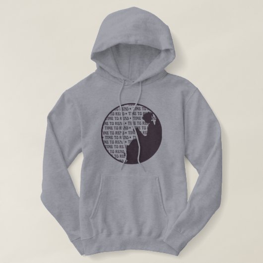  leesdame voor boekliefhebbers hoodie (Design voorkant)