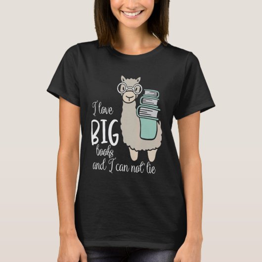 Leesdecoratie voor Lama T-shirt (Voorkant)