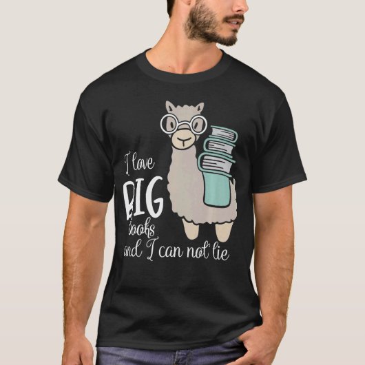 Leesdecoratie voor Llama Premium T-shirt (Voorkant)