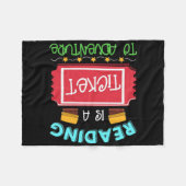 Leeseenheid voor lezer is een kaartje voor het avo fleece deken (Voorkant (Horizontaal))