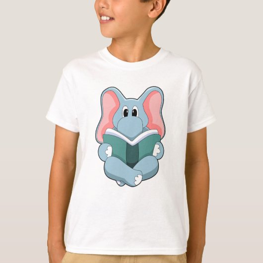 Leesend bij lezen boek t-shirt (Voorkant)