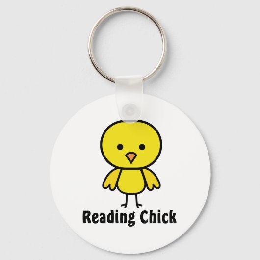 Leesend Chick Sleutelhanger (Voorkant)