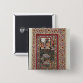 Leesend Verse en een Banquet Vierkante Button 5,1 Cm (Voorkant /achterkant)