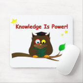 Leesend Wise Owl Muismat (Met muis)