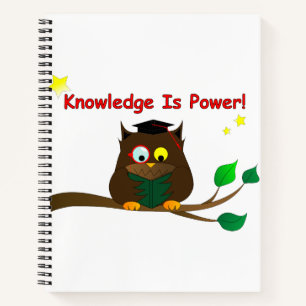 Leesend Wise Owl Notitieboek