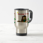 Leesend Wise Owl Reisbeker (Voorkant rechts)