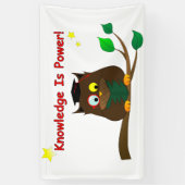 Leesend Wise Owl Spandoek (Verticaal)