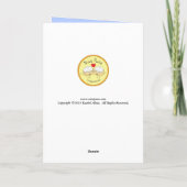 Leesende bril - Eyeglasses & Book Wenskaart Kaart (Achterkant)