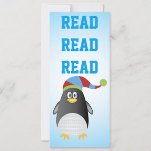 Leesende penguin Book Marker
