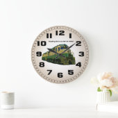 Leesende Railroad GP-30 #3601 Wall Clock Grote Klok (Huis)