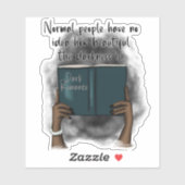 Leesende Sticker, Booknerd, Gift for Book Lover Sticker (Vel)