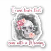 Leesende Sticker, Booknerd, Gift for Book Lover Sticker (Voorkant)