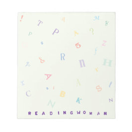 Leesgewicht vrouw 5,5x6 notitieblok